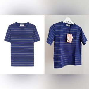 MiuMiu Striped Short-sleeved T-shirt